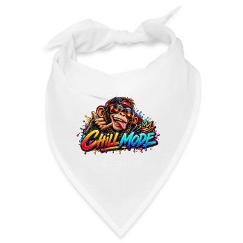 Chill Mode Dschungel Vibes - Bandana - Weiß - Vorne