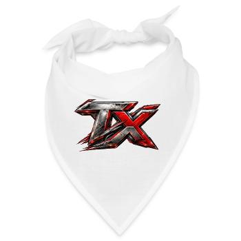 Rotes Metall TX Logo Battle Edition - Bandana - Weiß - Vorne