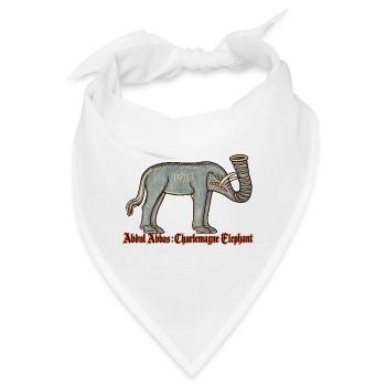 Abdul Abbas, Karl des Großen, Elefant - Bandana - Weiß - Vorne