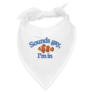 Sounds Gay - Bandana - Weiß - Vorne