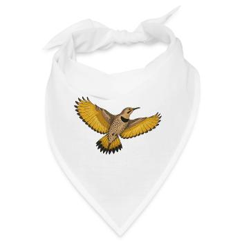 Nördlicher Flacker im Goldenen Flug - Bandana - Weiß - Vorne