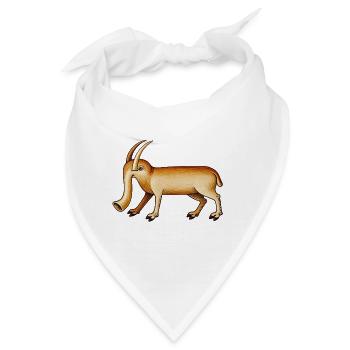 Mittelalterlicher Elefant – 15. Jahrhundert - Bandana - Weiß - Vorne