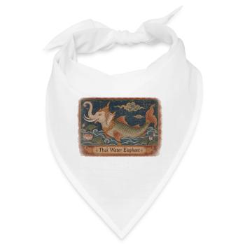 Thailändischer Wasserelefant (Chang Nam) - Bandana - Weiß - Vorne