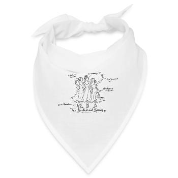 Brautjungfern Shirt – The Bridesmaid Species - Bandana - Weiß - Vorne