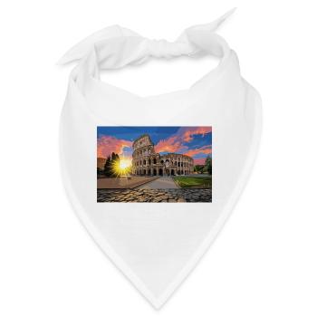 colosseo_al_tramonto - Bandana - Weiß - Vorne