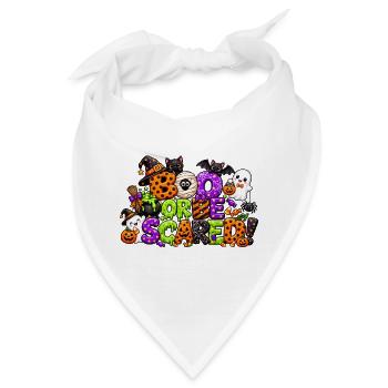 Buh oder hab Angst an Halloween - Bandana - Weiß - Vorne