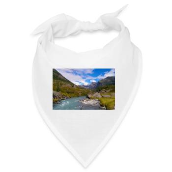 Wilde Natur Norwegens - Bandana - Weiß - Vorne