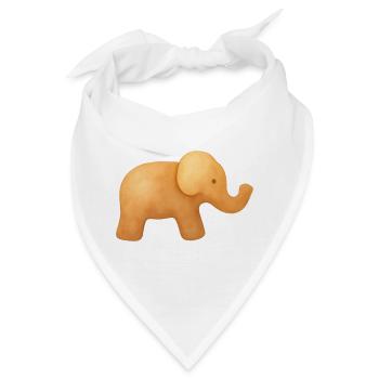 Elefantenkeks - Bandana - Weiß - Vorne