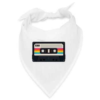 80s Cassette - Bandana - Weiß - Vorne