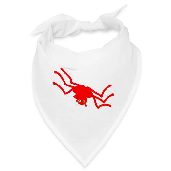 Spinne - Bandana - Weiß - Vorne