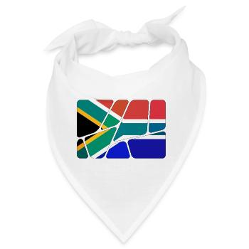 Suedafrika - Bandana - Weiß - Vorne