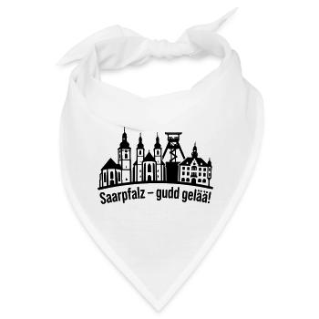 Saarpfalz Stadt Silhouette - Bandana - Weiß - Vorne