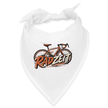 Radfahren Retro Fahrradmotiv Zeitlose Geschenkidee - Bandana - Weiß - Vorne