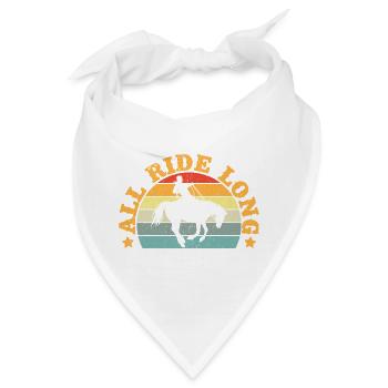 Western Rider All Ride Long Cowgirl Rodeo - Bandana - Weiß - Vorne