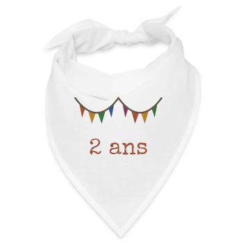 2. 2 JAHRE - Bandana - Weiß - Vorne