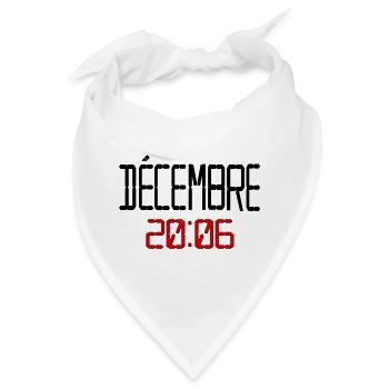 Geburtstag Dezember 2006, Französisch - Bandana - Weiß - Vorne