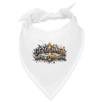 Gezeichnet. Nicht gebrochen. – Stärke trotz Narben - Bandana - Weiß - Vorne