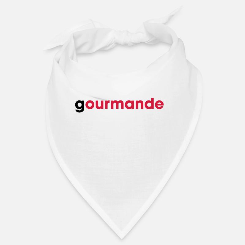 gourmande - Bandana - blanc