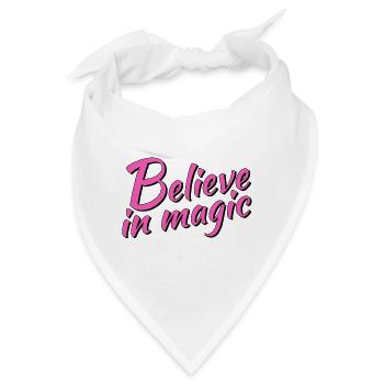 Believe in magic - Bandana - Weiß - Vorne