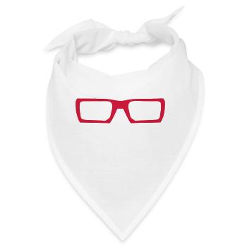 9102 futuristische Sonnenbrille - Bandana - Weiß - Vorne