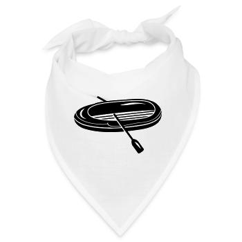 Schlauchboot mit zwei Paddel - Bandana - Weiß - Vorne
