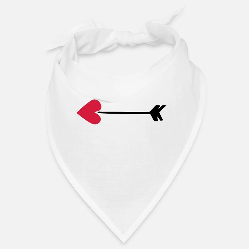 fleche coeur amour cupidon 8022 Bandana