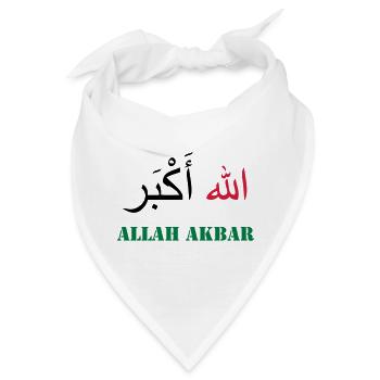Allah Akbar - Bandana - Weiß - Vorne