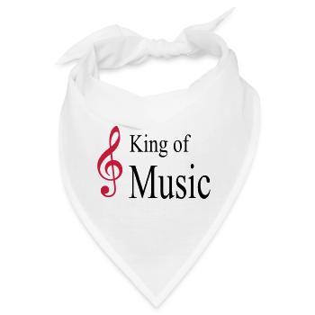 musik - Bandana - Weiß - Vorne