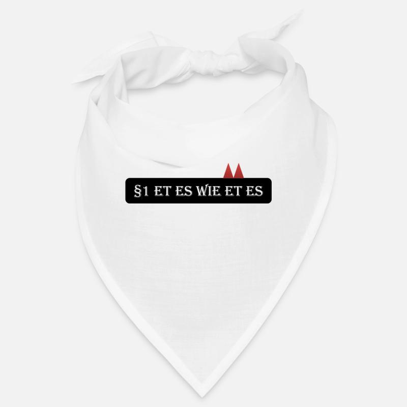 Artikel 1: Et es wie et es. - Et Kölsche - Bandana - Weiß