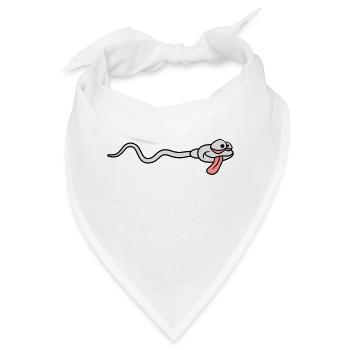 gesicht geil lebendig sperma spermium schwanger sa - Bandana - Weiß - Vorne