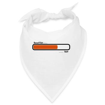 besoffen - Bandana - Weiß - Vorne