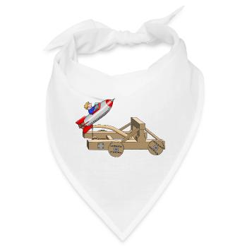 Start - Abheben - Neustart - Bandana - Weiß - Vorne