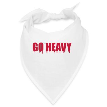 Go Heavy - Bandana - Weiß - Vorne