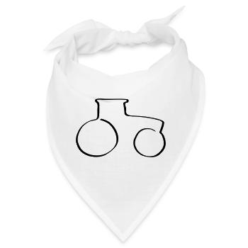 Linientraktor - Bandana - Weiß - Vorne
