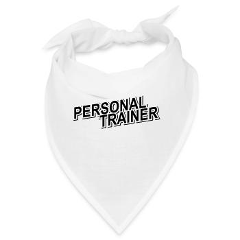 personal trainer - Bandana - Weiß - Vorne