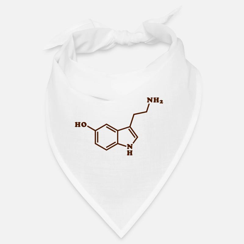 Formule chimique moléculaire de sérotonine Bandana