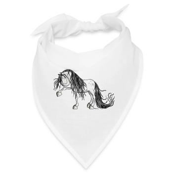 Lustiger Andalusier - Bandana - Weiß - Vorne