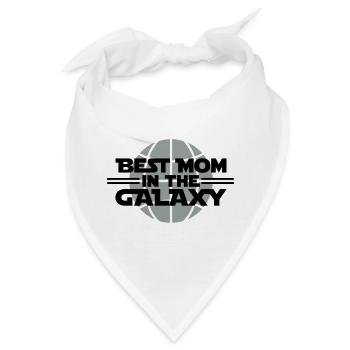 Best Mom In The Galaxy - Bandana - Weiß - Vorne