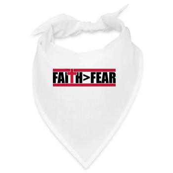 Gott Faith größer - Bandana - Weiß - Vorne