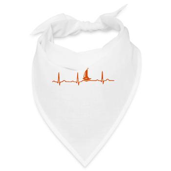 EKG Segel-Leidenschaft - Bandana - Weiß - Vorne