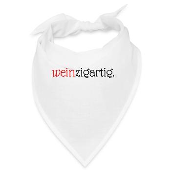 Weinzigartig. - lustig für Weinliebhaber / Vino - Bandana - Weiß - Vorne