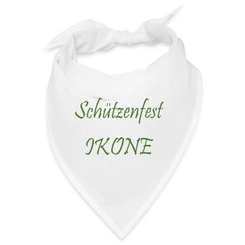 Schützenfest Ikone - Bandana - Weiß - Vorne