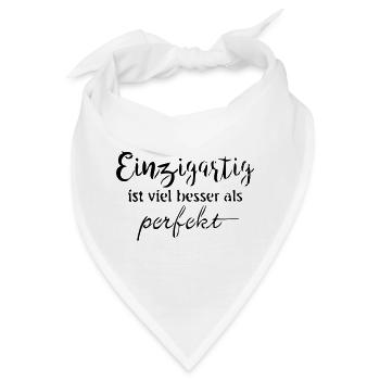 Einzigartig - Bandana - Weiß - Vorne