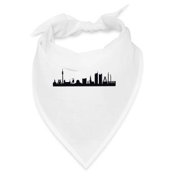Ruhrgebiet Skyline - Bandana - Weiß - Vorne