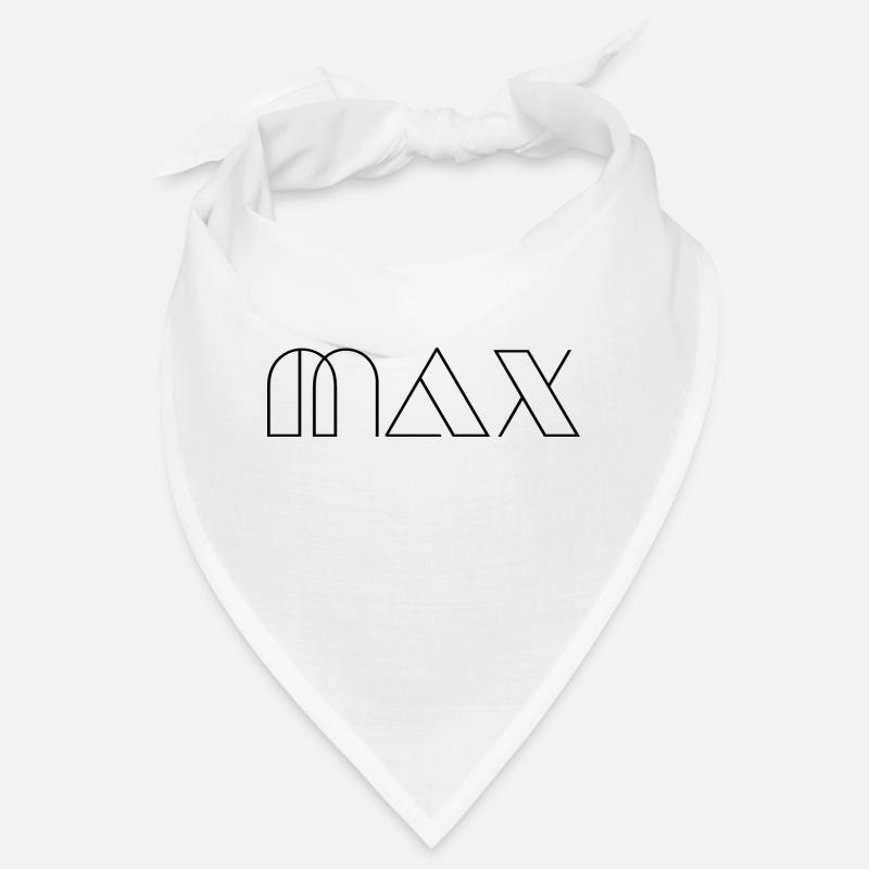 Name Max Modern Black Bandana