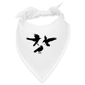 Drei Rabenkrähen - Bandana - Weiß - Vorne