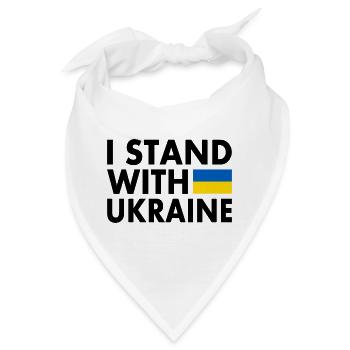 I stand with ukraine - Bandana - Weiß - Vorne