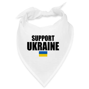Support ukraine - Bandana - Weiß - Vorne