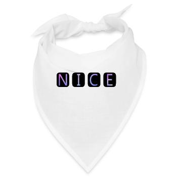 nice - Bandana - Weiß - Vorne