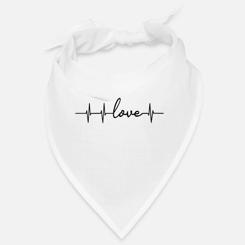 Fréquence cardiaque d’amour Bandana